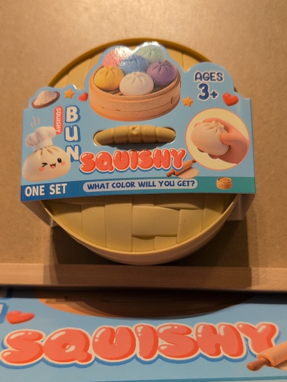 Squishy Bun Toy - Surprise Color Soft Squeeze Bun